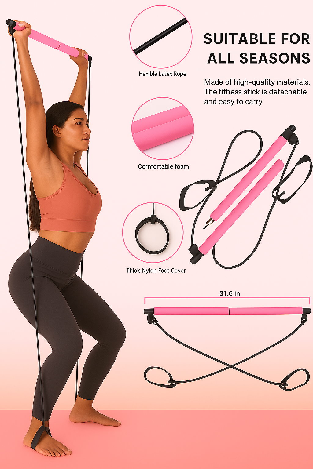 Multi-Functional Pilates Bar